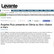 Ángeles Ruiz presenta en Dénia su libro «Sabor a mar»